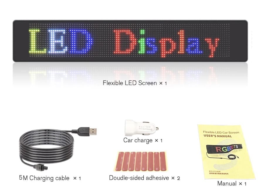 Рекламниот панел LED дисплеј во целост во боја, флексибилен, програмабилен за мобилни