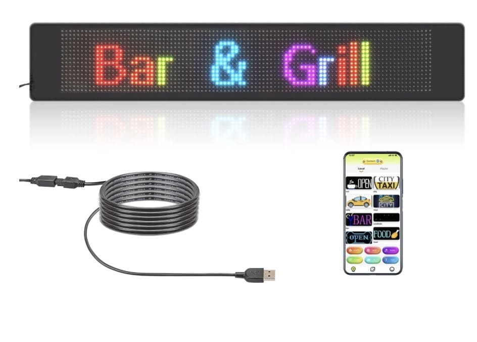 Рекламна LED RGB плоча флексибилно лизгање за авто автомобил