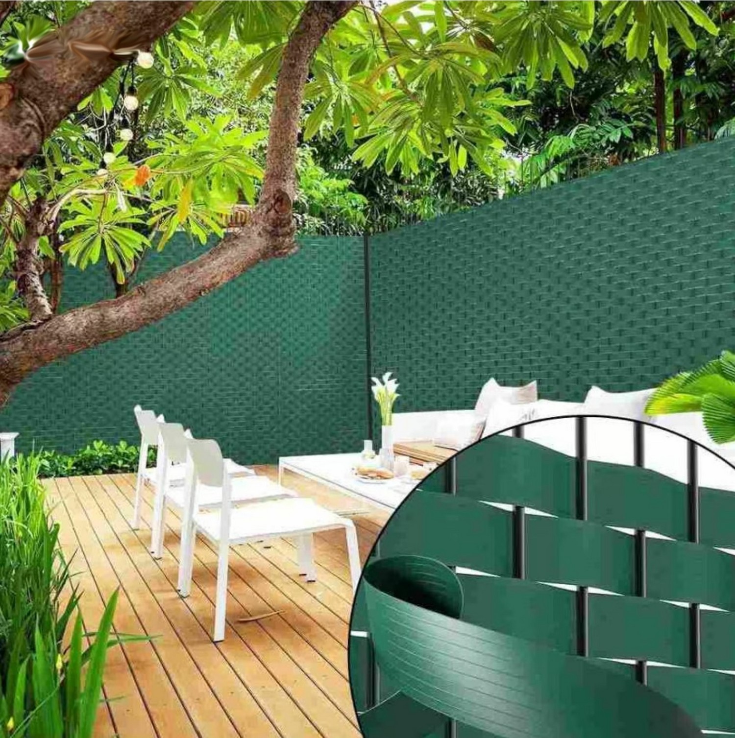 ПВЦ пластика за полнење огради за засенчување ограда за приватност флексибилна лента